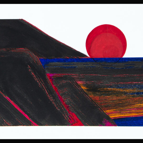 Quadro Aquarela 75x28cm